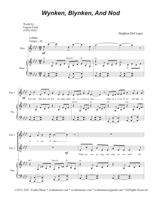 Wynken, Blynken, And Nod (2-part choir)