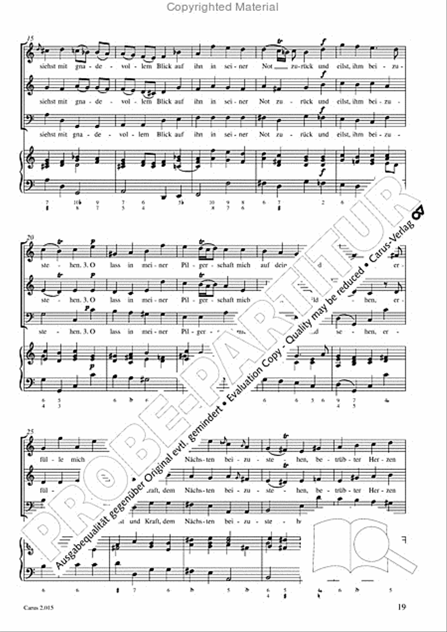 Carl Philipp Emanuel Bach & Gottfried August Homilius. Motets and Choruses Choir scores gallery preview page 21