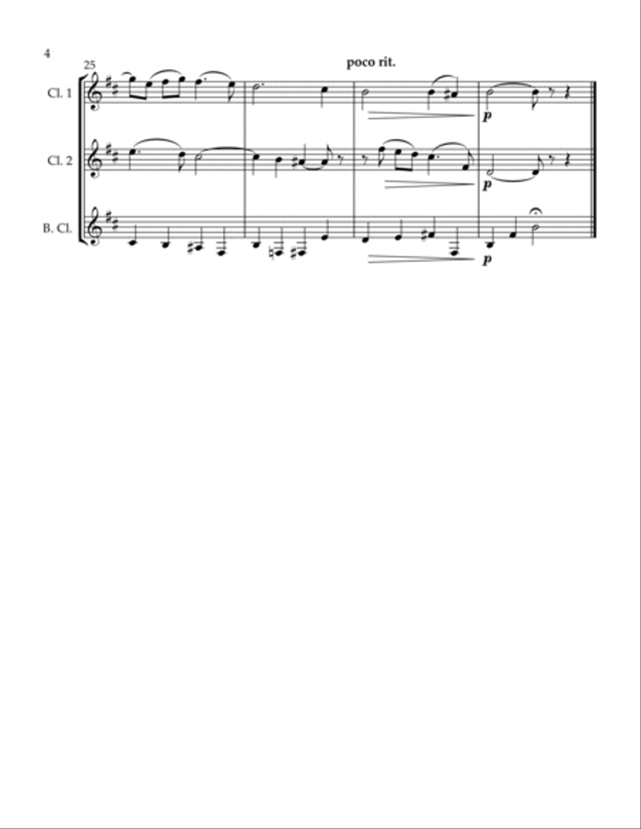 Aria from Children's Suite Op. 65 Clarinet Trio scores gallery preview page 4
