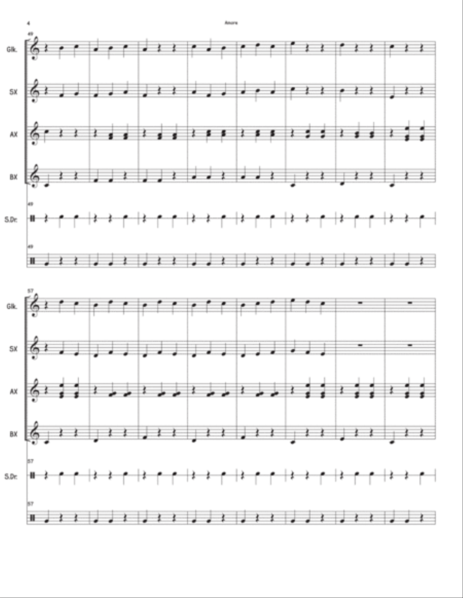 That's Amore (that's Love) Orff Instrument scores gallery preview page 4