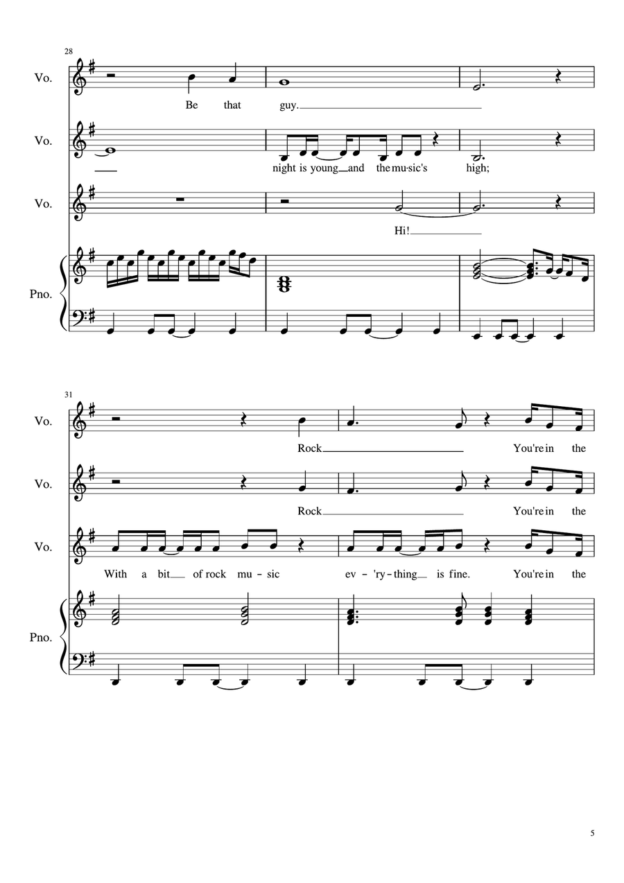 Dancing Queen 3-Part scores gallery preview page 5