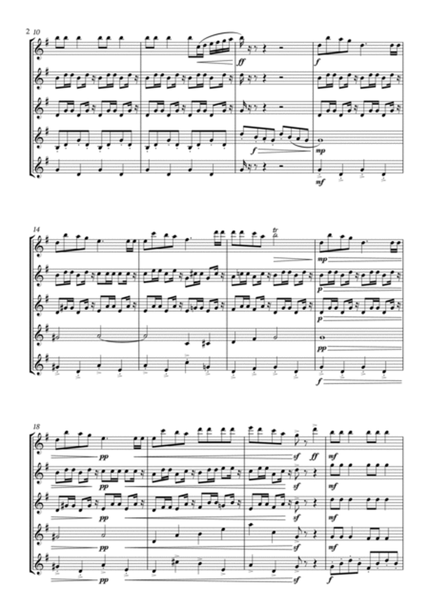 Jingle Bells for Soprano Saxophone Quintet image number null