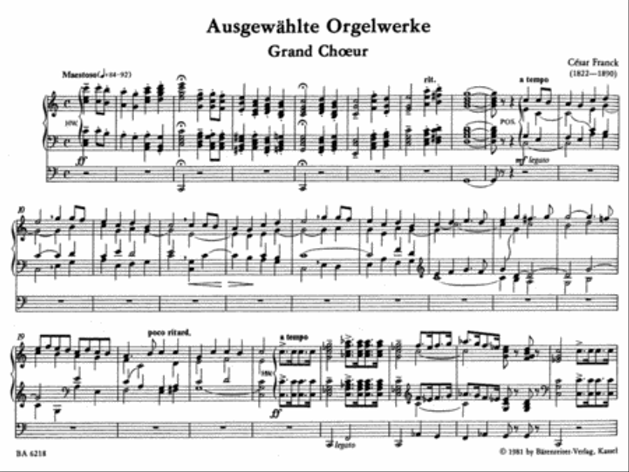 Ausgewahlte Orgelwerke Organ scores gallery preview page 2