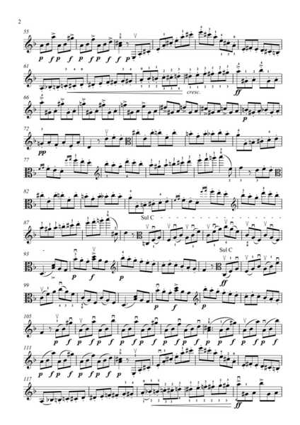 Henryk Wieniawski op. 18 Etudes - Caprices No. 4 - Arranged for 2 Violas (viola duet) by Szczepan Py
