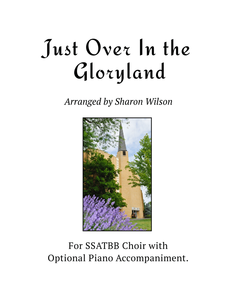 Just Over In the Gloryland (for SSATBB choir A Cappella or with Piano Accompaniment) A Cappella scores gallery preview page 1