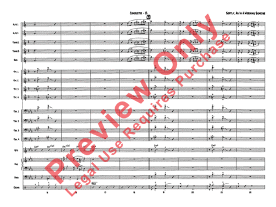 Softly, As in a Morning Sunrise Jazz Ensemble scores gallery preview page 15