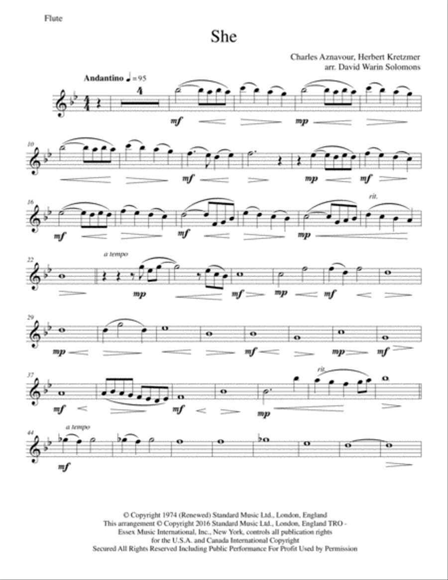 She She Woodwind Quartet scores gallery preview page 6