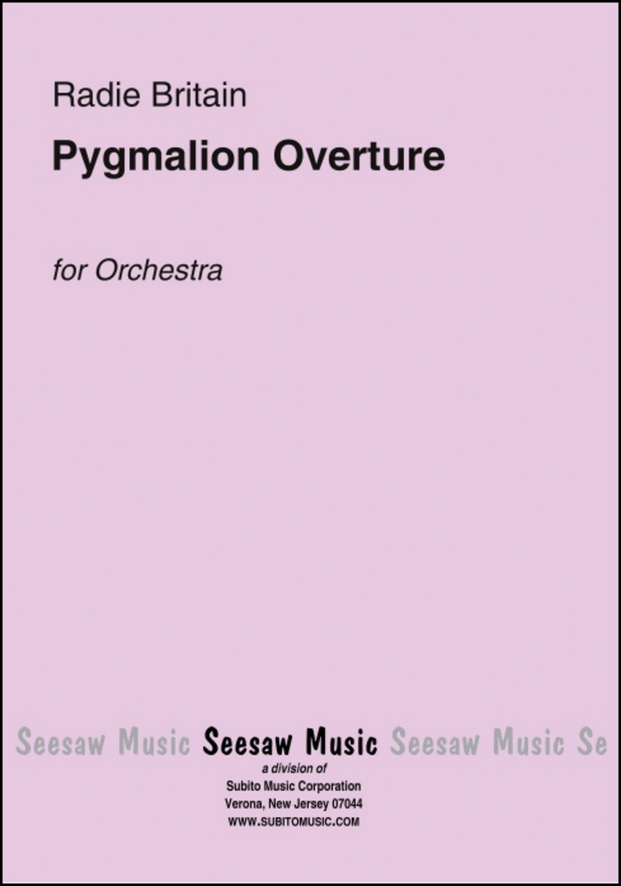 Pygmalion Overture Orchestra scores gallery preview page 1