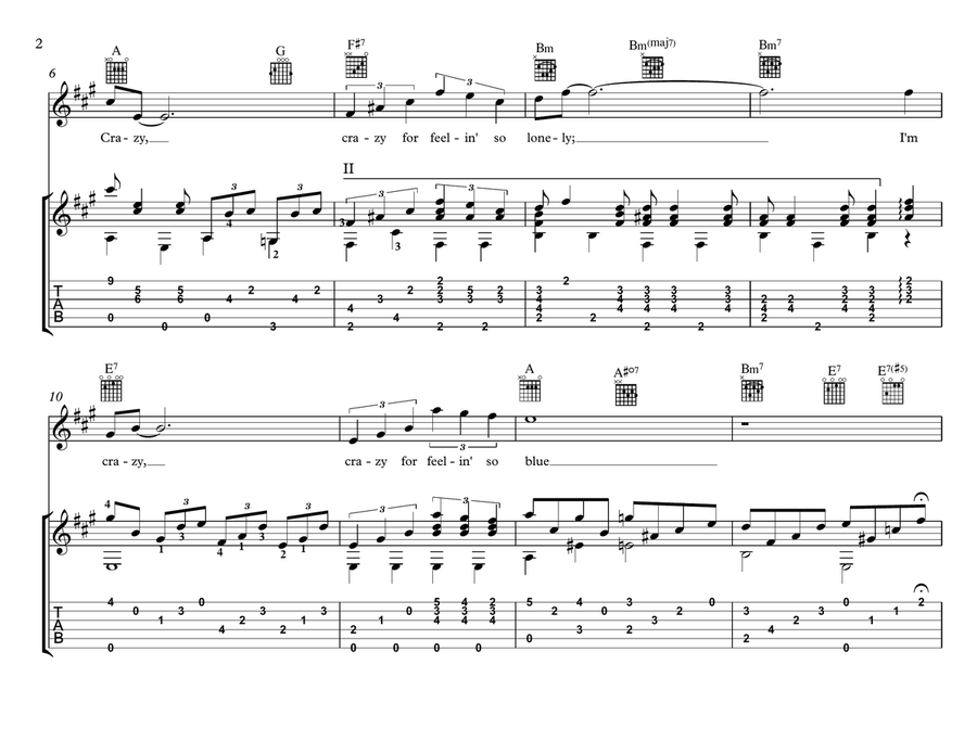 Crazy Electric Guitar scores gallery preview page 2