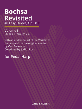 Book cover for Bochsa Revisited - 40 Easy Etudes, Op. 318 - Vol I
