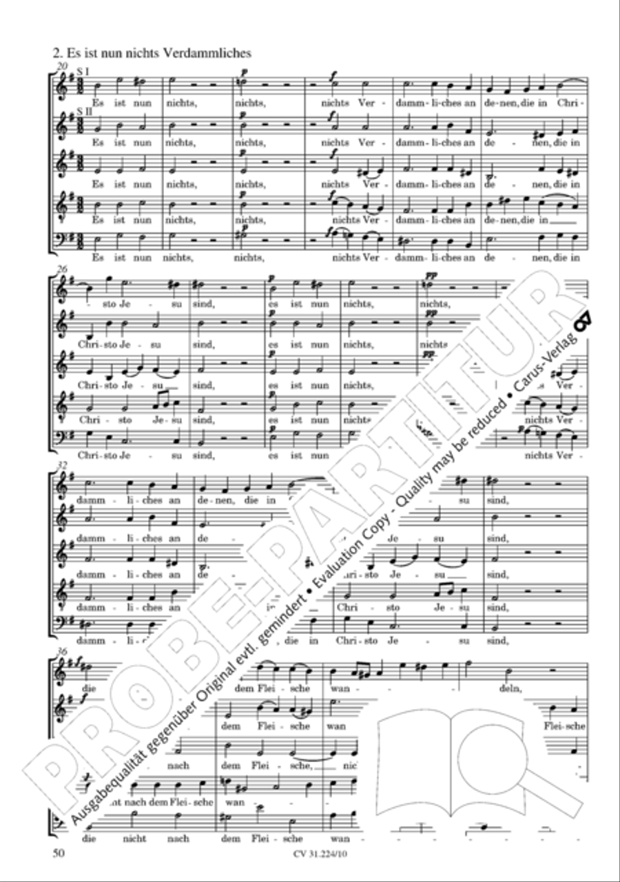 The complete motets (without Bc) Choir scores gallery preview page 57