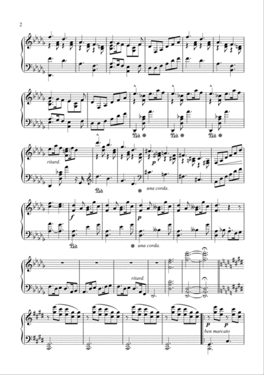 Albeniz - Barcarola Op.23 for piano solo Piano Solo scores gallery preview page 2