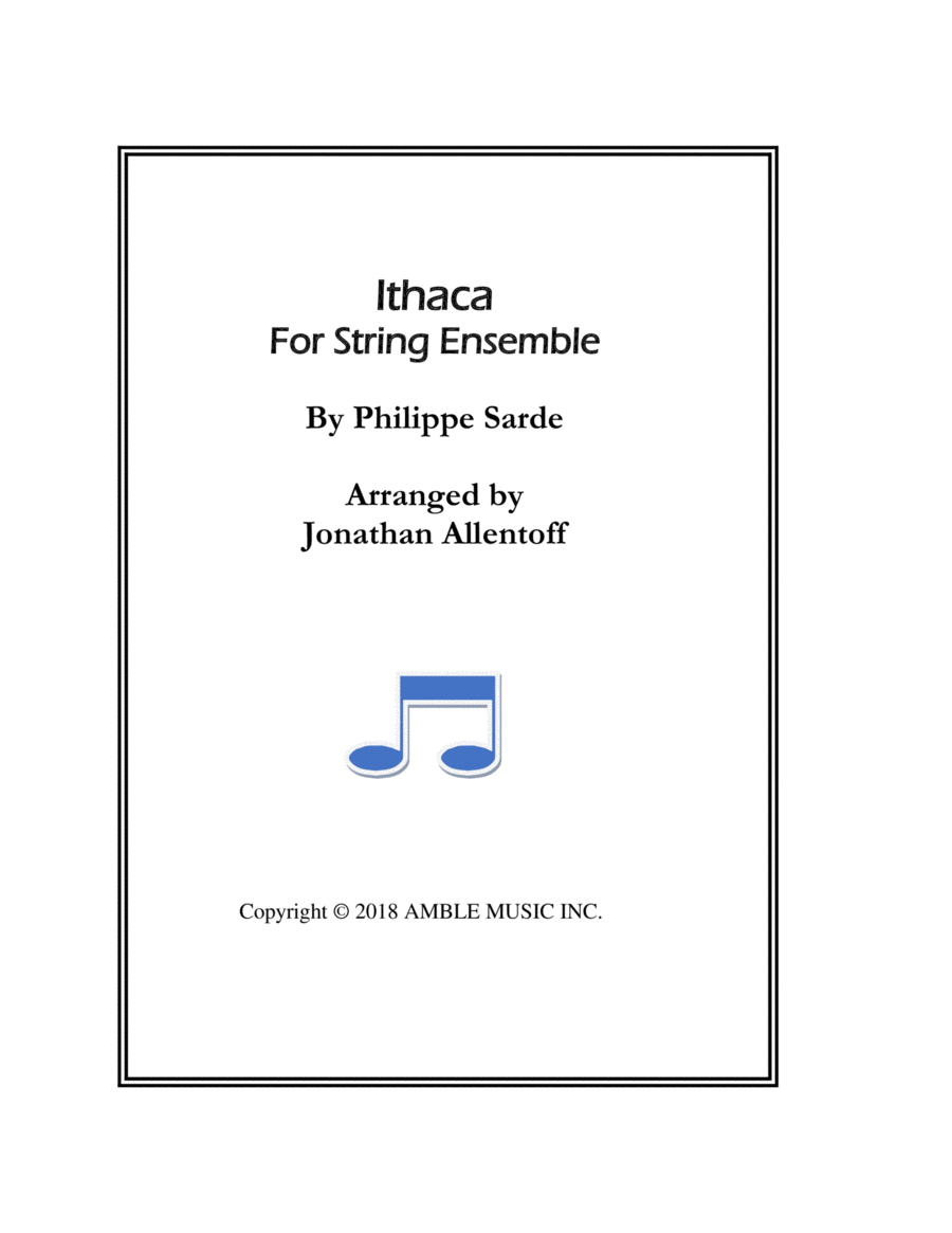 Ithaca String Orchestra scores gallery preview page 1
