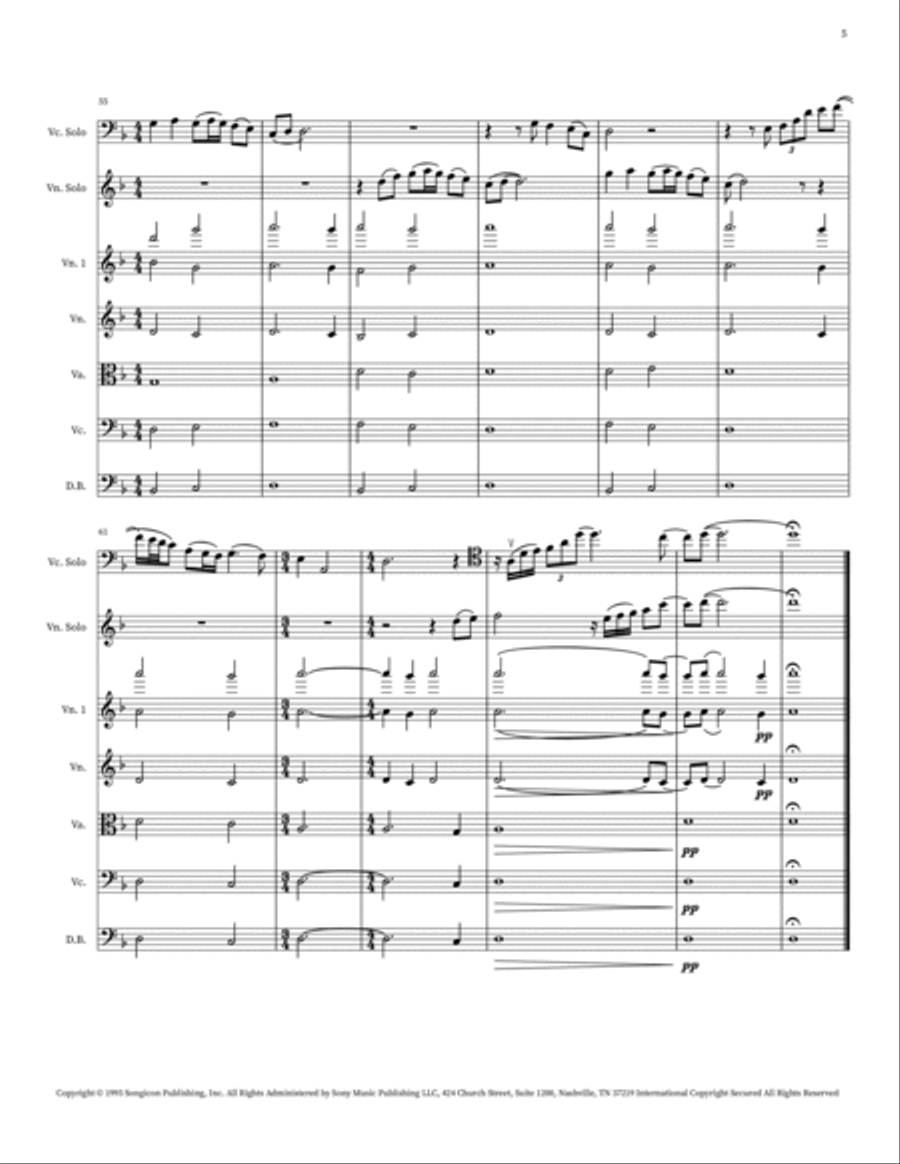 For The Love Of A Princess String Orchestra scores gallery preview page 5