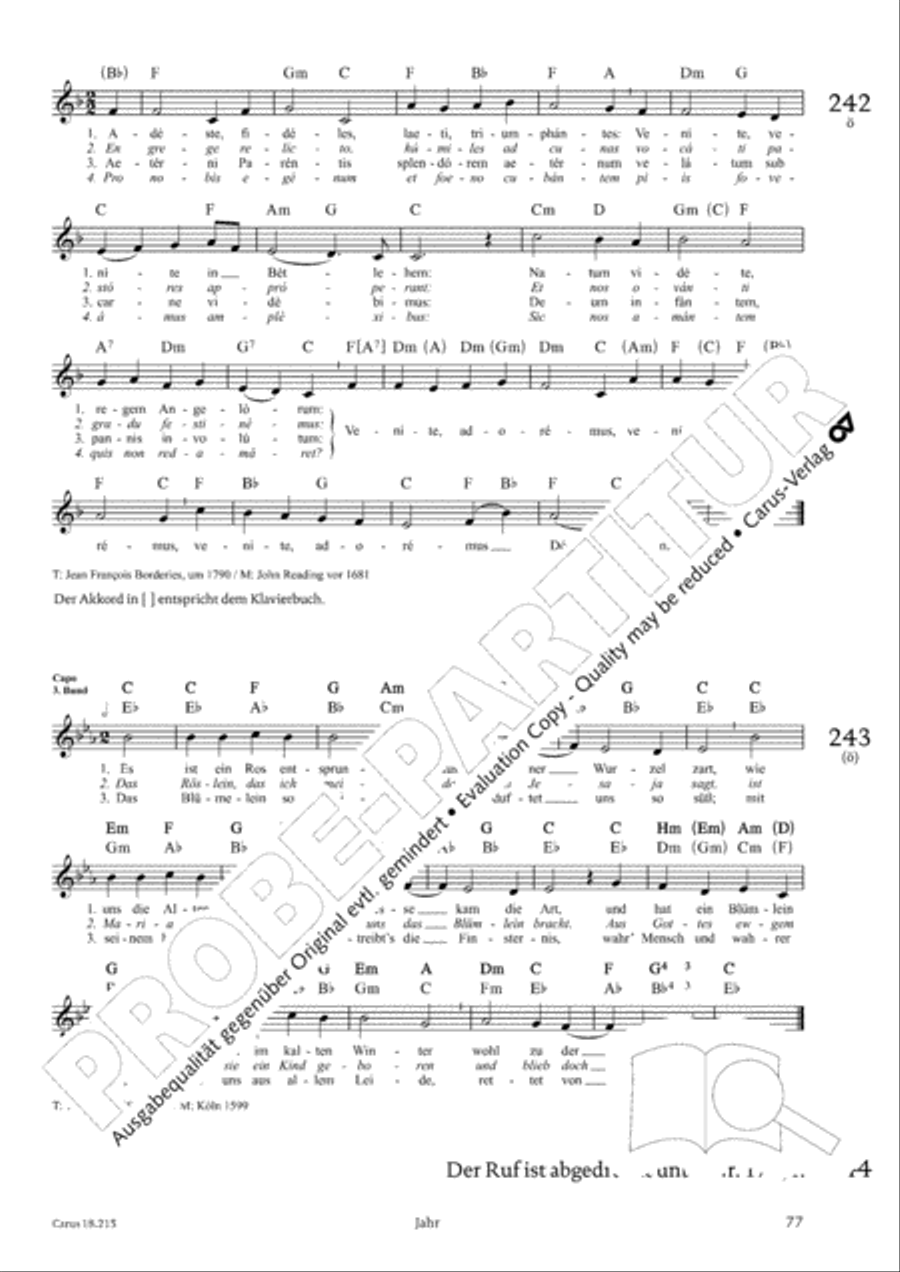 Gitarrenbuch zum Gotteslob Guitar scores gallery preview page 74