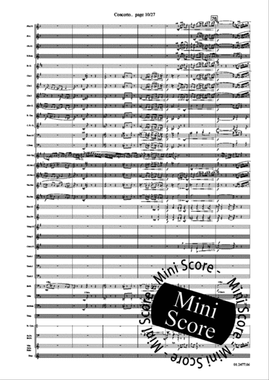 Concerto for Trumpet part 1 Concert Band scores gallery preview page 14