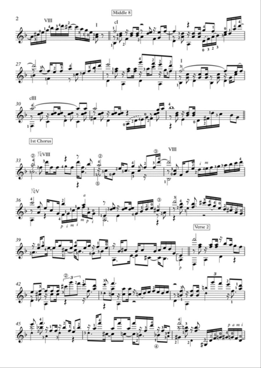 Butterflies & Hurricanes Guitar Solo scores gallery preview page 2