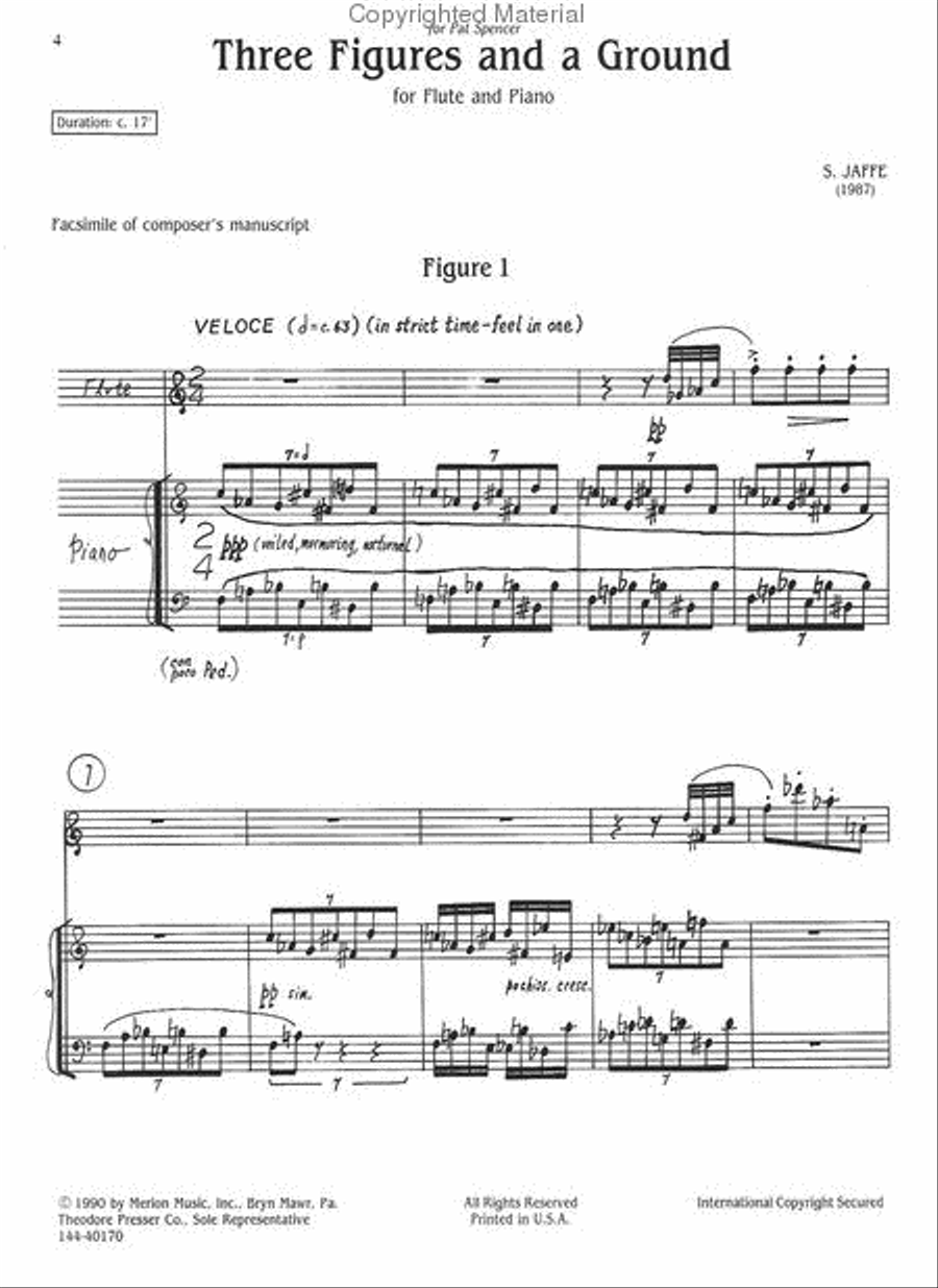 Three Figures and A Ground Flute Solo scores gallery preview page 2