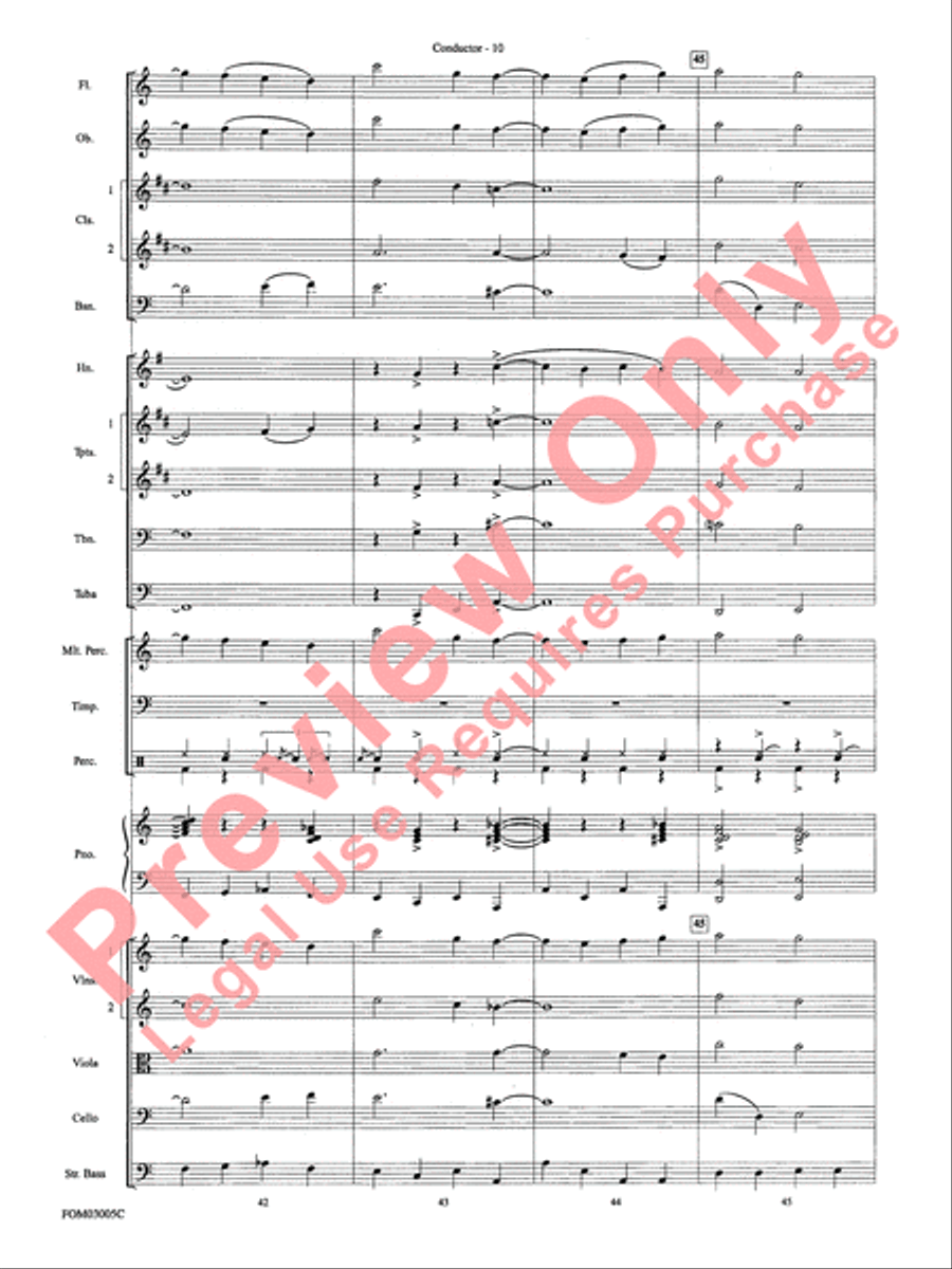 New York, New York, Theme from Full Orchestra scores gallery preview page 12