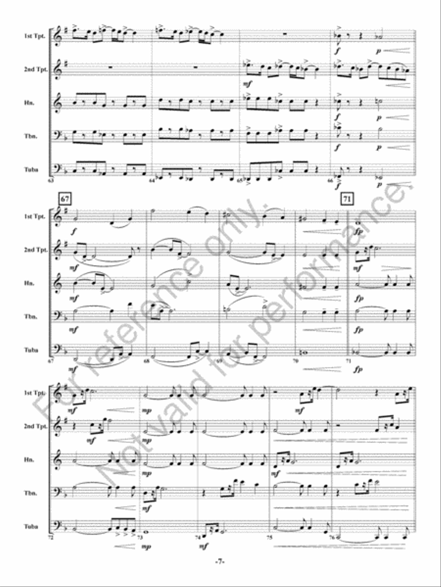 Hero Hero Brass Quintet scores gallery preview page 8