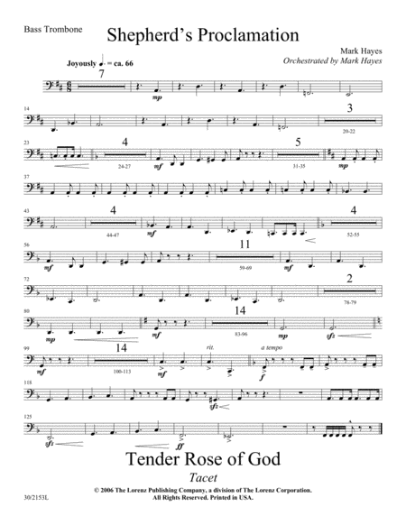 Let Heaven and Nature Sing Gloria! - Full Orchestral Score and Parts