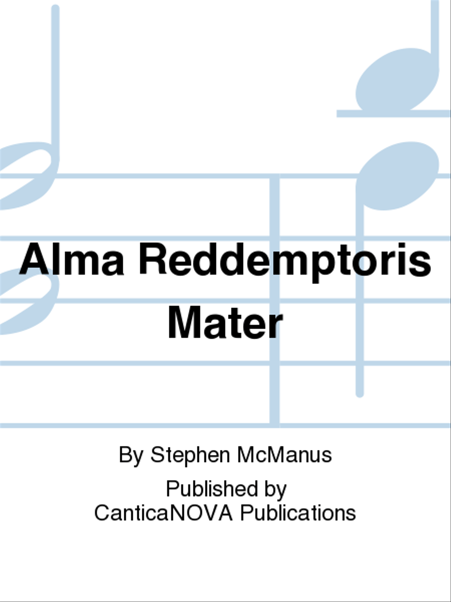 Alma Reddemptoris Mater Alma Reddemptoris Mater 4-Part scores gallery preview page 1