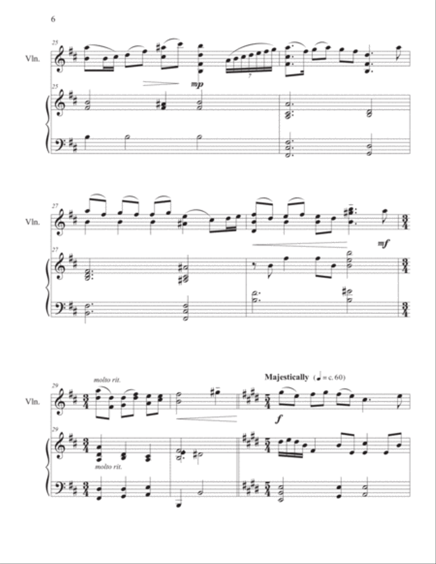 How Deep The Father's Love For Us Violin Solo scores gallery preview page 6