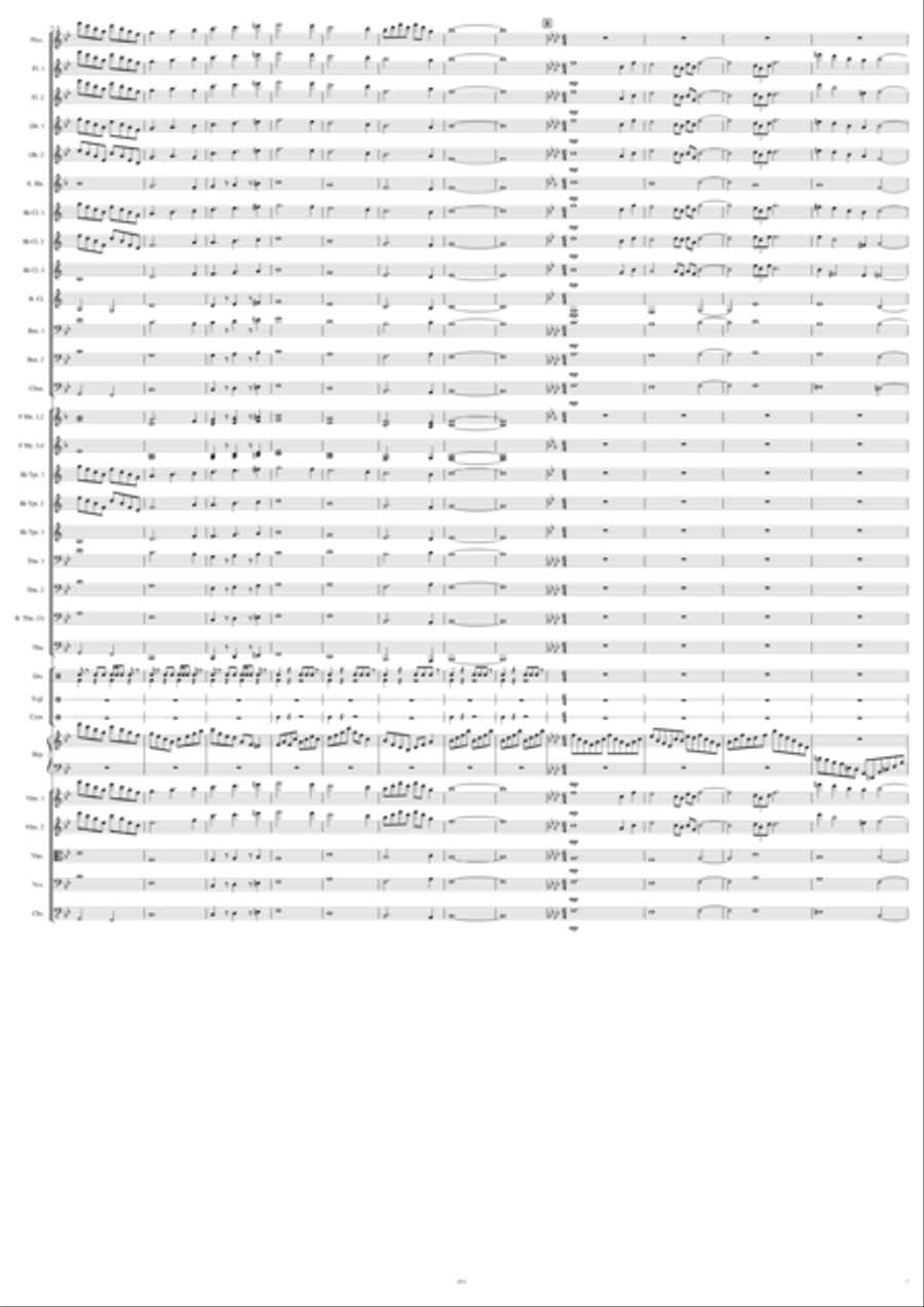 Calling of the Wolf Full Orchestra scores gallery preview page 3