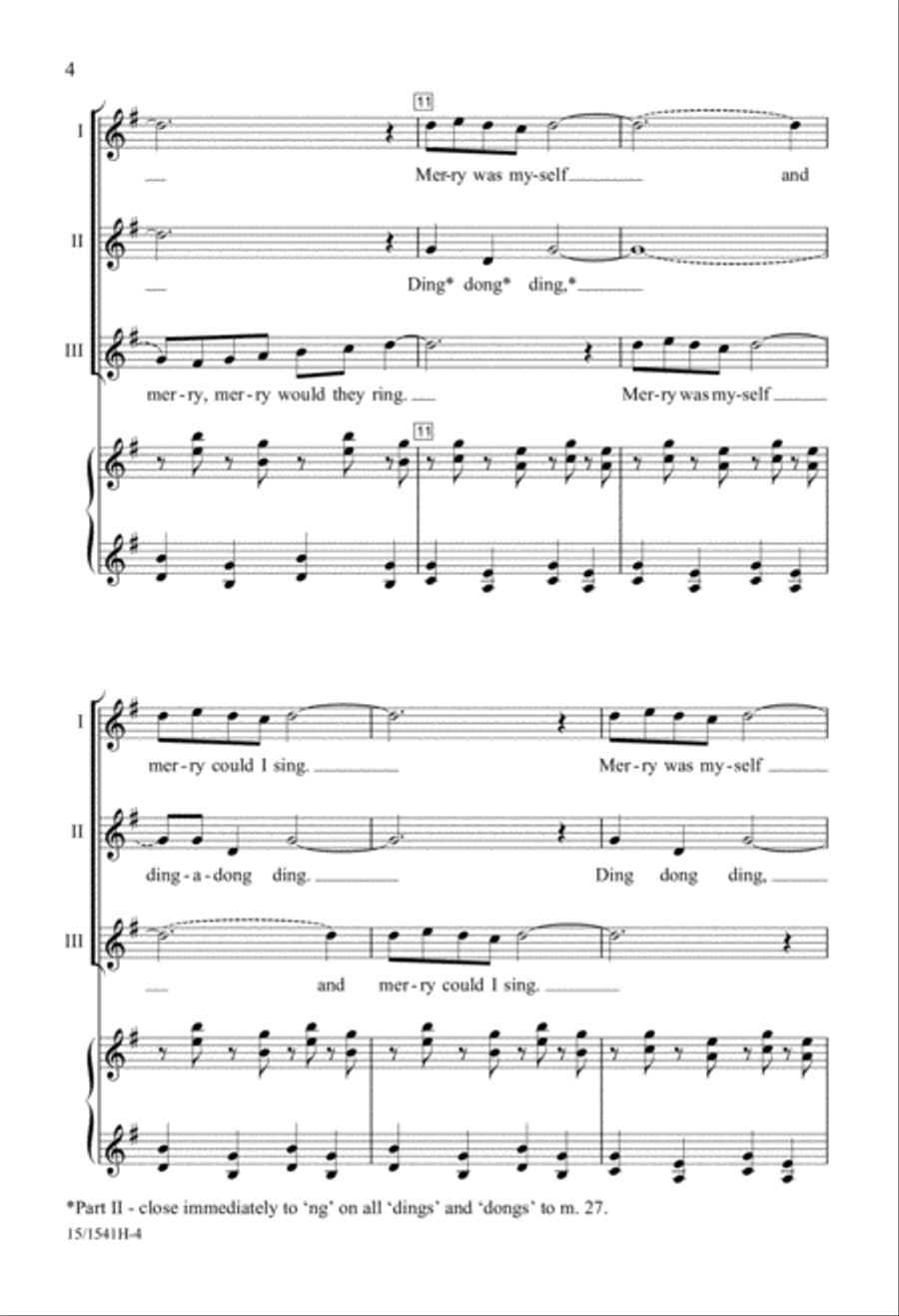 Merry Are the Bells 3-Part scores gallery preview page 4