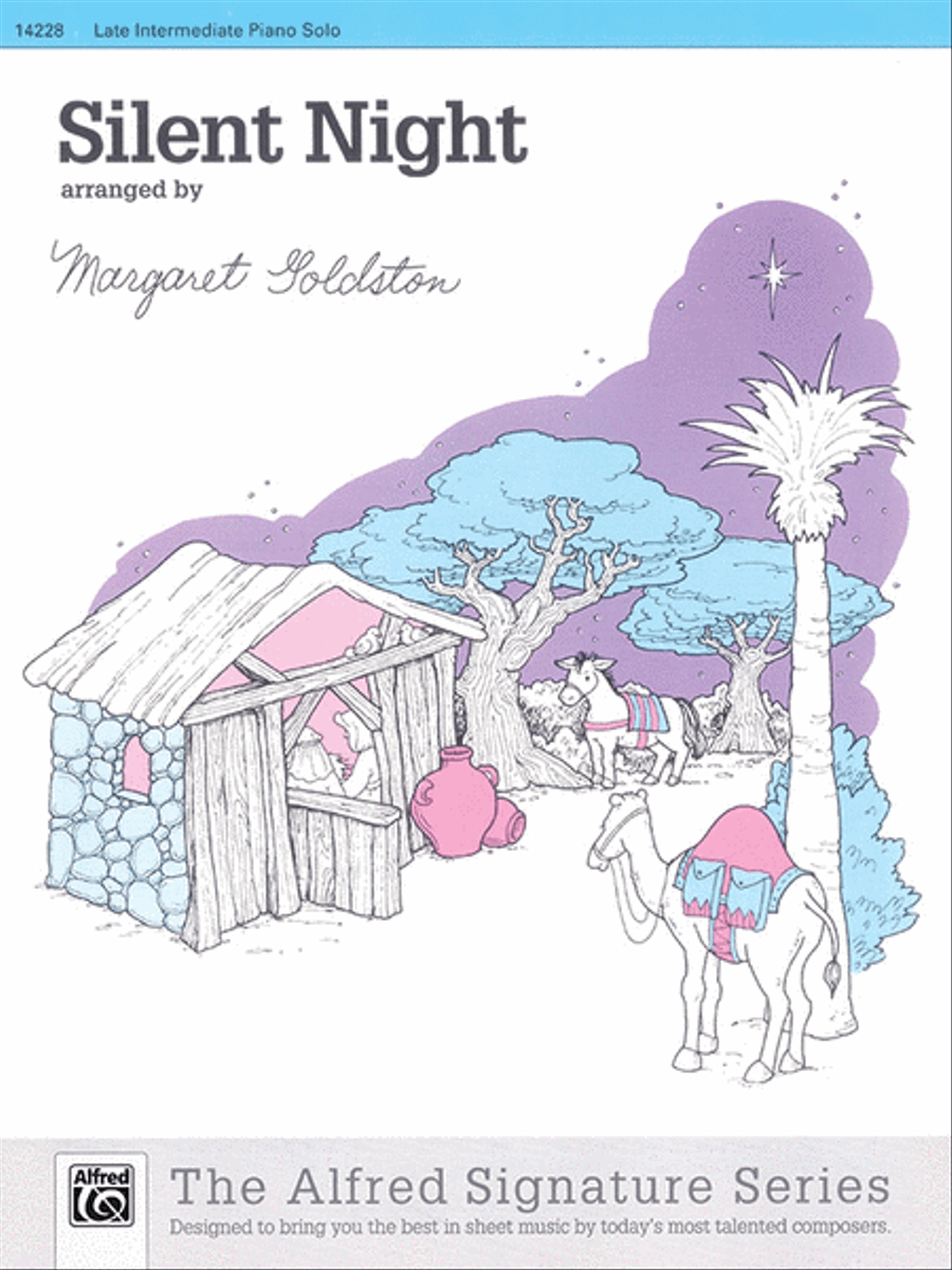 Silent Night Piano Solo scores gallery preview page 1
