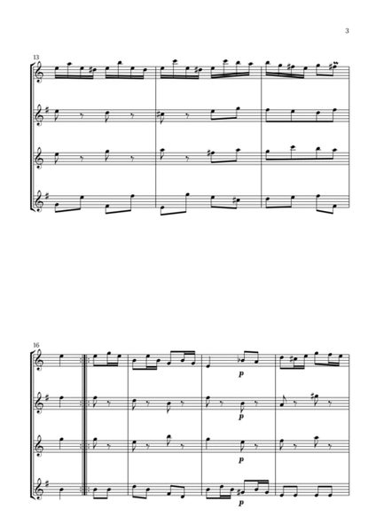 Badinerie by J. S. Bach (For Saxophone Quartet) image number null