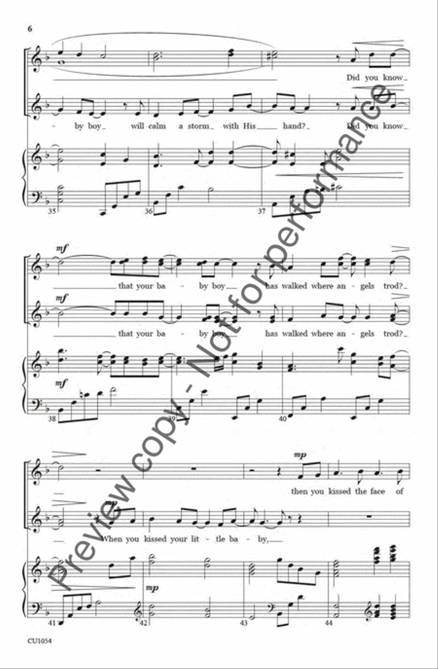 Mary, Did You Know? - SSAA SSAA scores gallery preview page 5