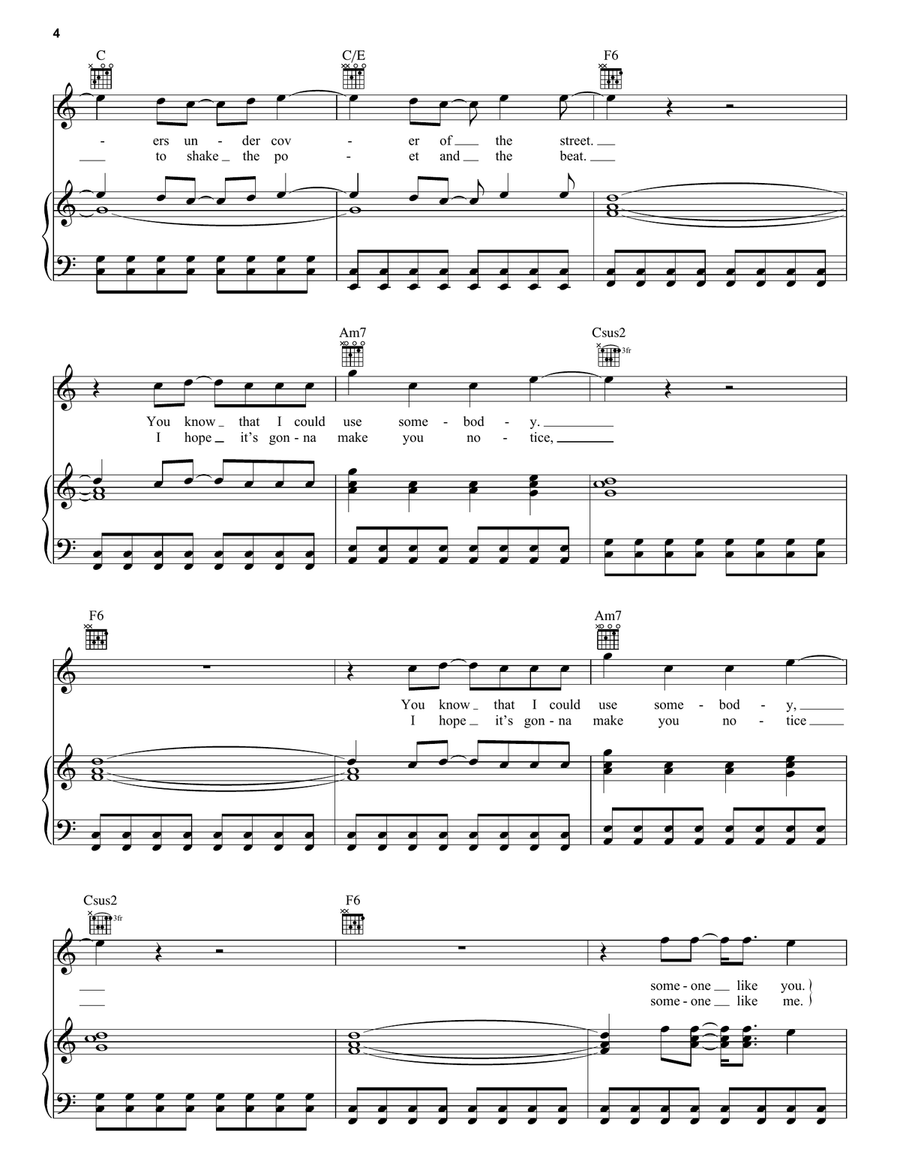 Use Somebody Acoustic Guitar scores gallery preview page 4