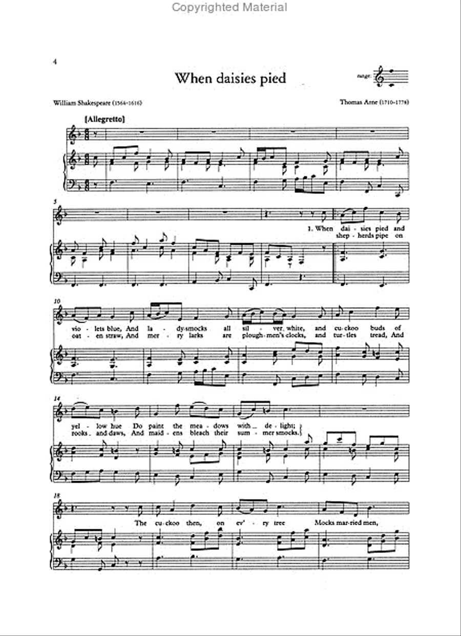 English Songs of the 17th and 18th Centuries (Medium/Low Voice) Low Voice scores gallery preview page 2