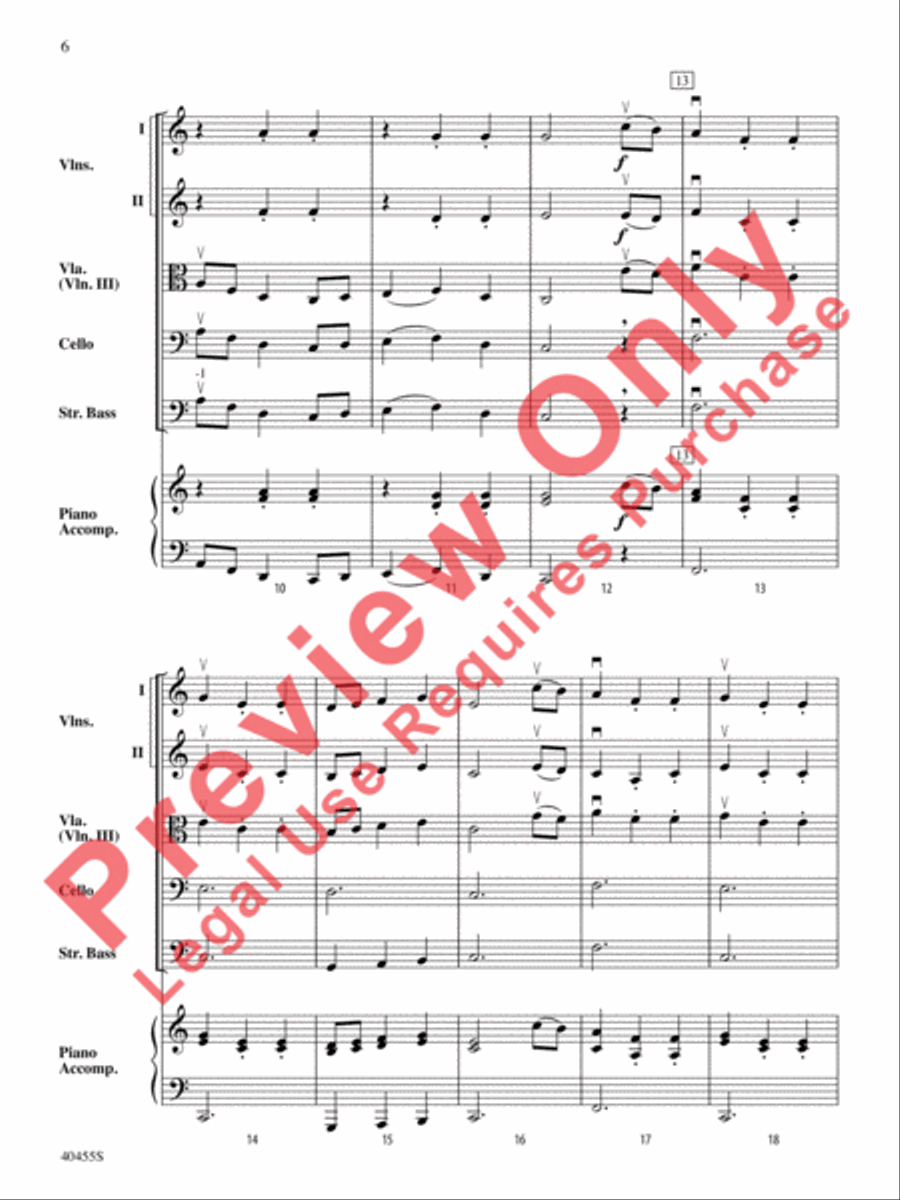 Forest Hills Folk Suite String Orchestra scores gallery preview page 7