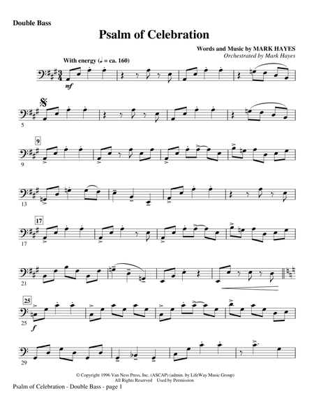 Psalm of Celebration - Double Bass