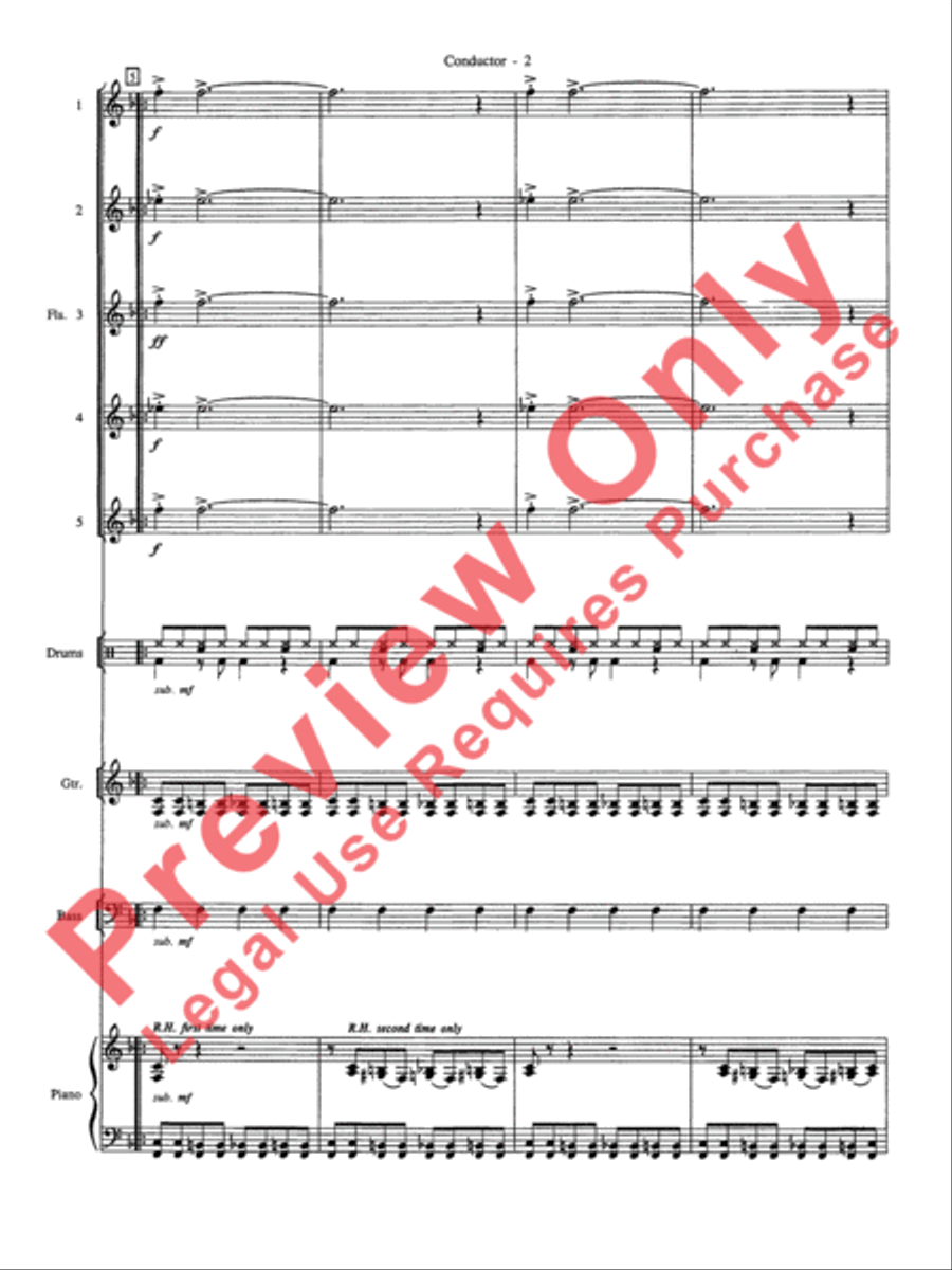 Batman Theme (from the Original TV Series) Flute Choir scores gallery preview page 3