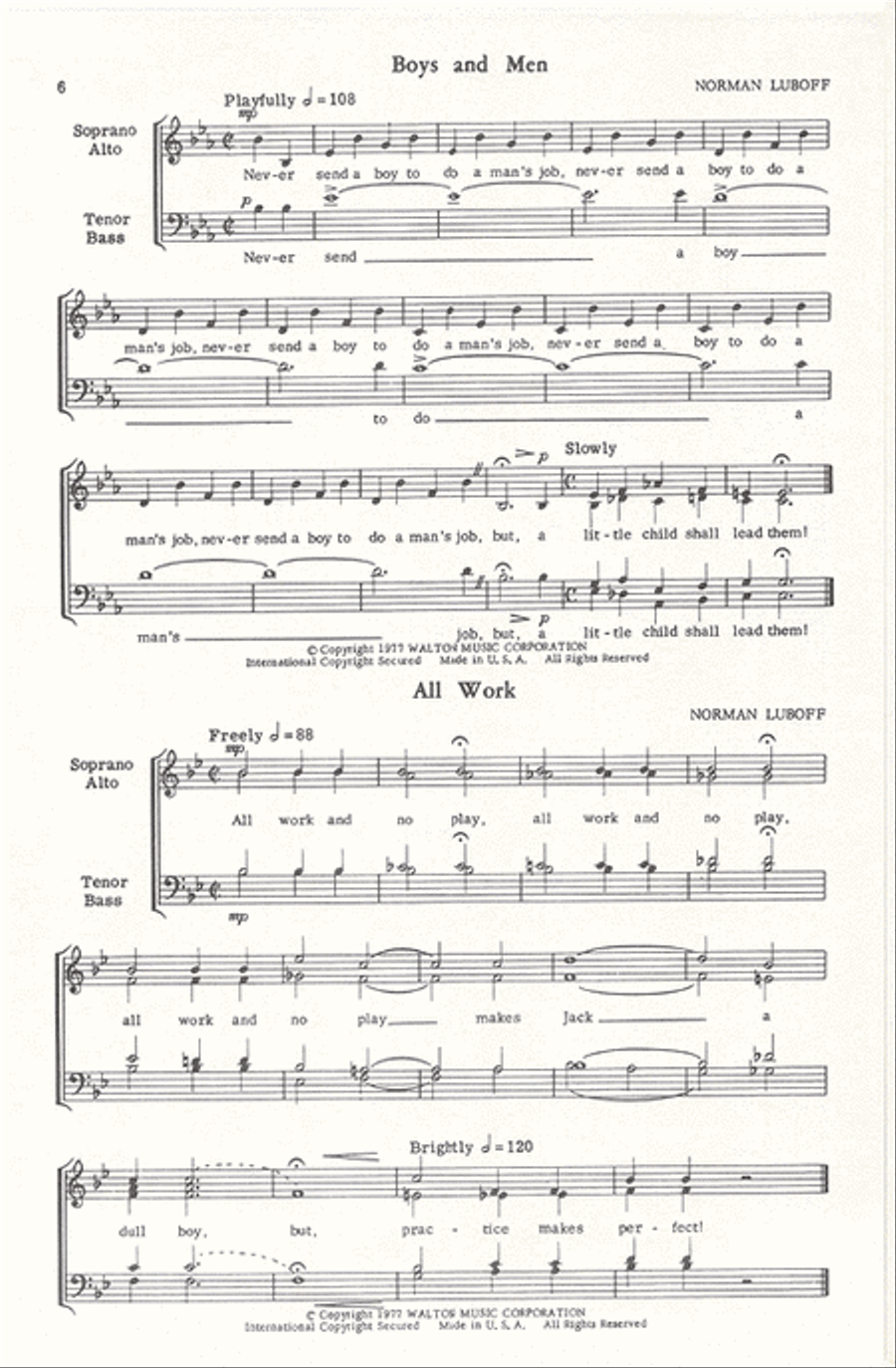 The Proverbial Contradictions of Life Divisi scores gallery preview page 6
