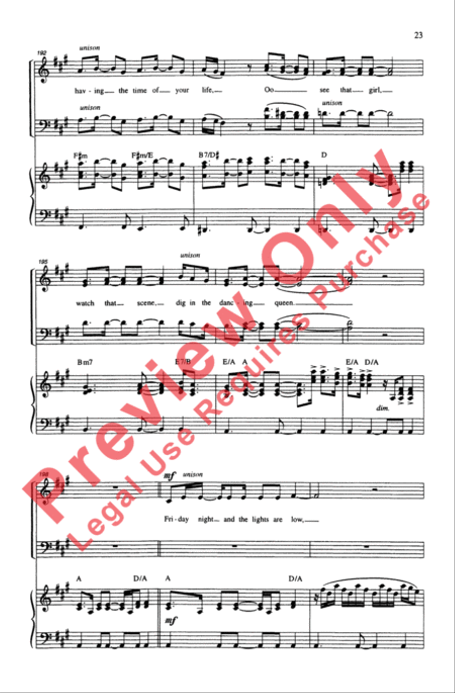 ABBA Forever! 4-Part scores gallery preview page 23