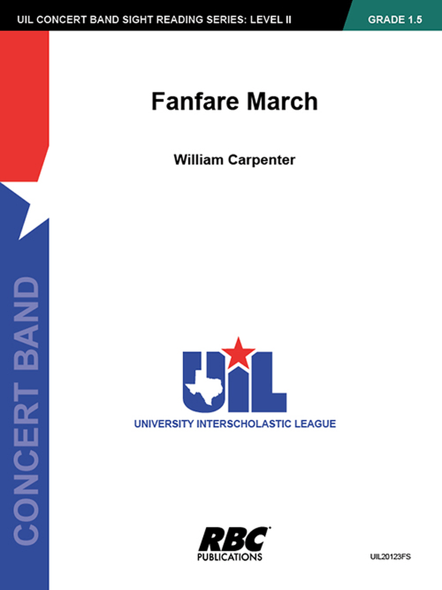 Fanfare March (Score) Fanfare March (Score) Concert Band scores gallery preview page 1