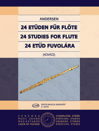 Book cover for 24 Studies for Flute, Op. 15