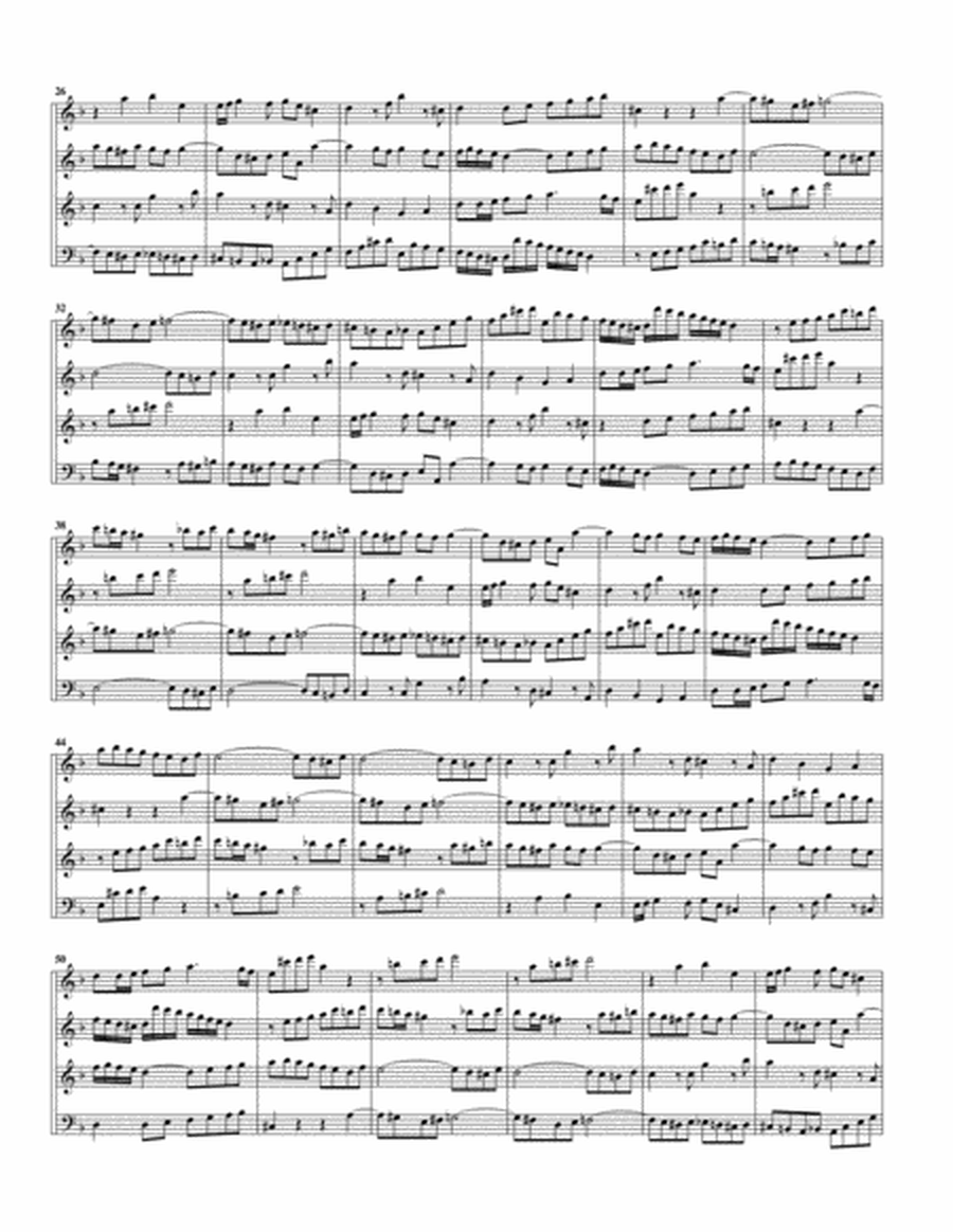 Canon a4 from Musikalisches Opfer, BWV 1079 (arrangement for 4 recorders)