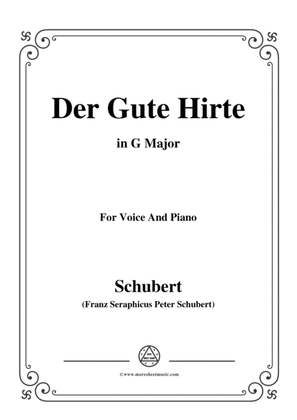 Schubert-Der Gute Hirte,in G Major,for Voice&Piano