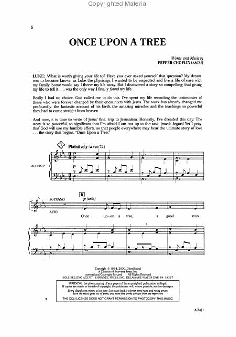 Once Upon a Tree 4-Part scores gallery preview page 2
