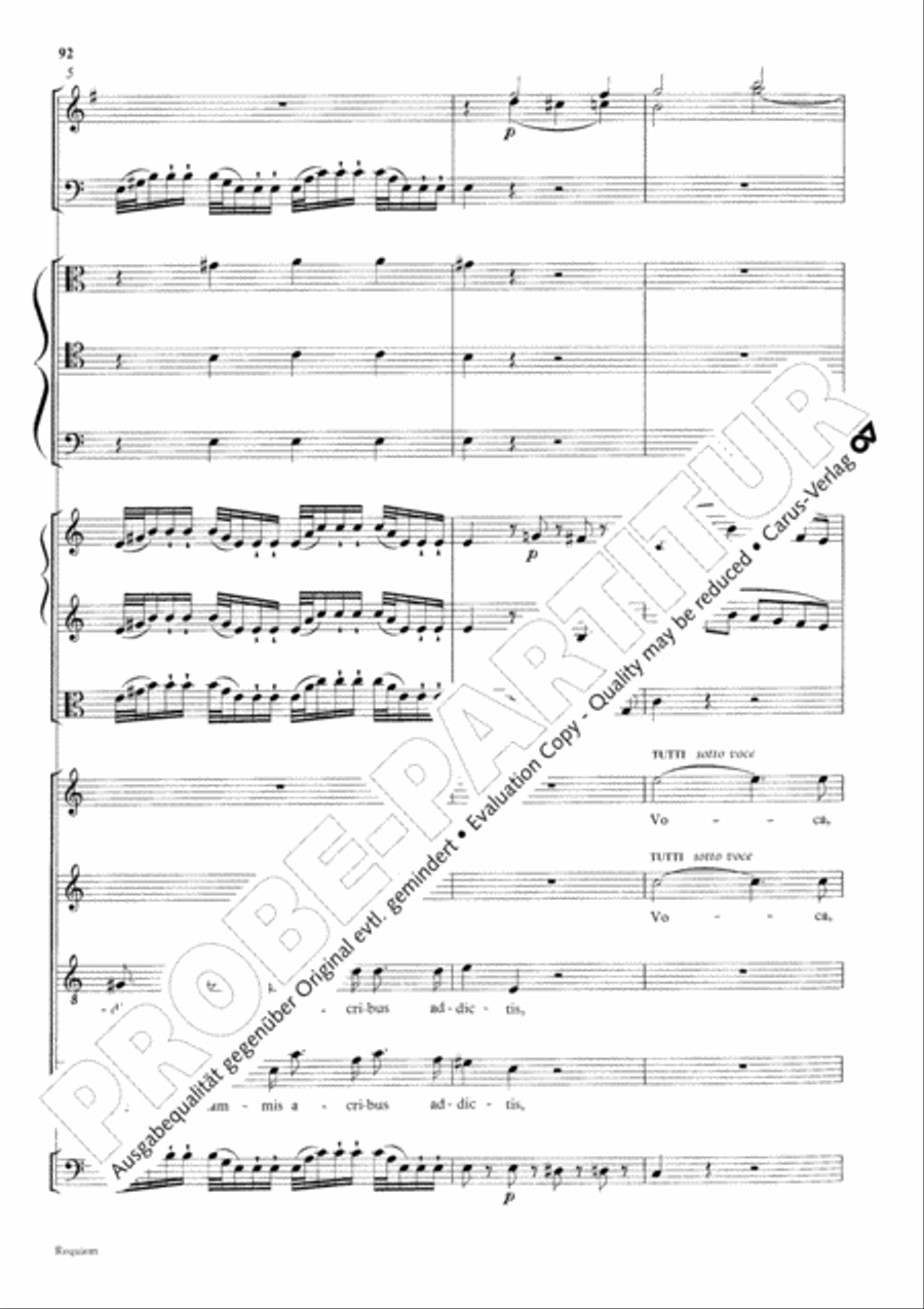 Requiem 4-Part scores gallery preview page 99
