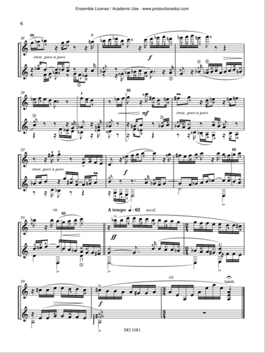 Suite brève Suite brève Classical Guitar scores gallery preview page 6