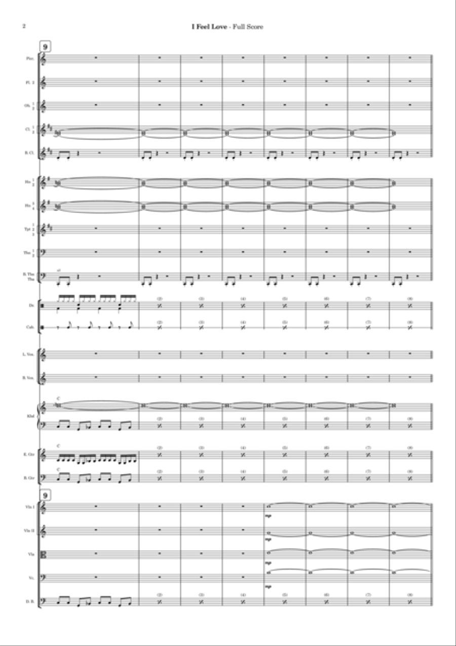 I Feel Love I Feel Love Full Orchestra scores gallery preview page 2