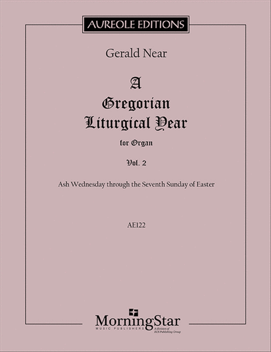 A Gregorian Liturgical Year for Organ, Volume 2 Organ scores gallery preview page 1