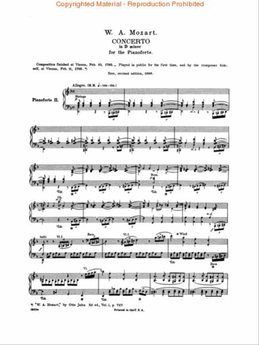 Piano Concerto No. 20 In D Minor, K. 466