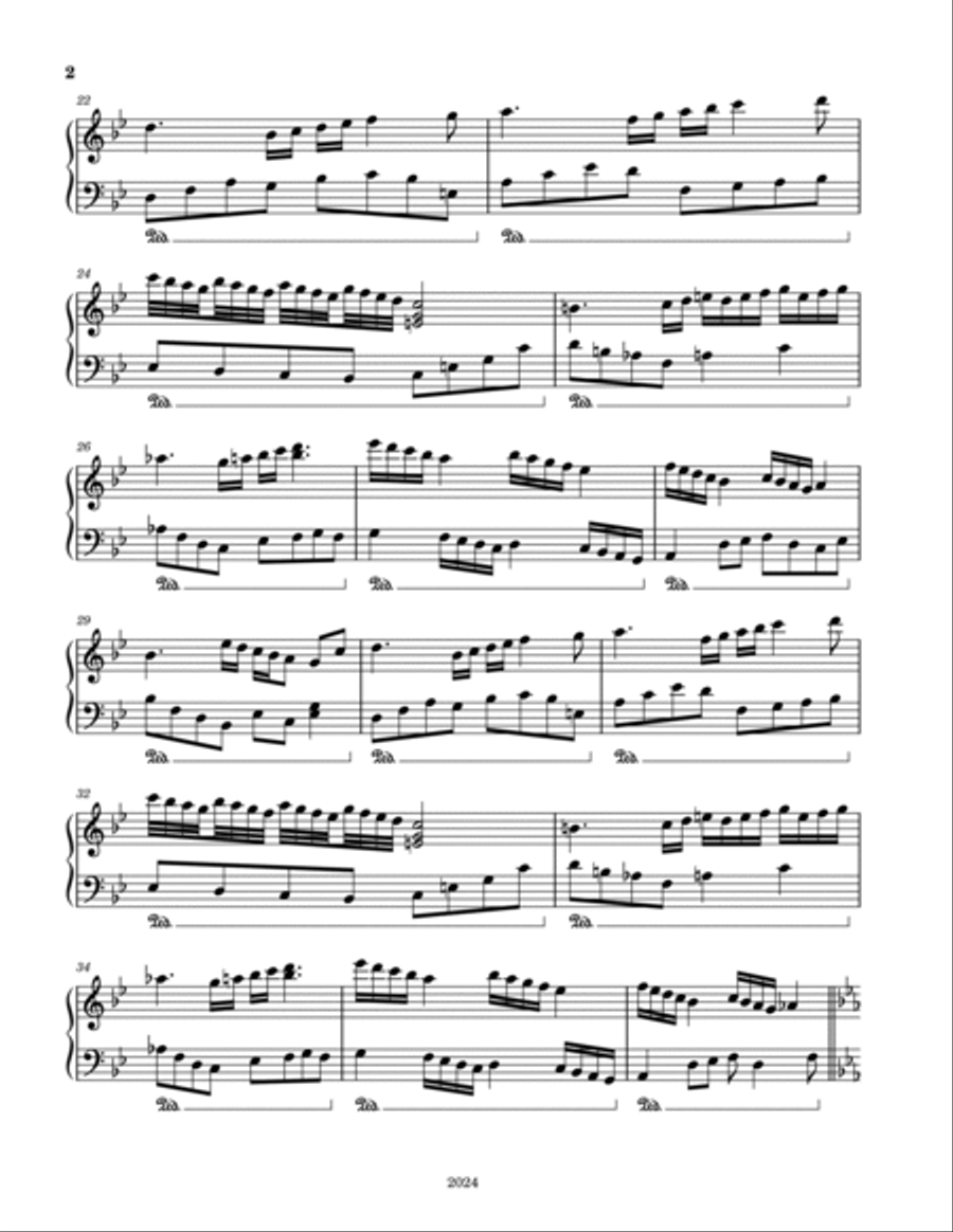 Piano Dream No. 82724 Piano Dream No. 82724 Piano Solo scores gallery preview page 2